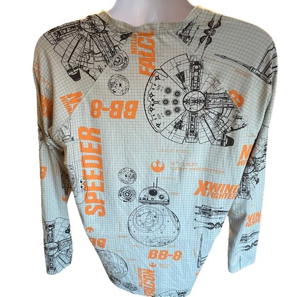 Climate Smart Base layer Starwars Millennium Falcon Cold Weather Shirt Size L - Picture 4 of 7